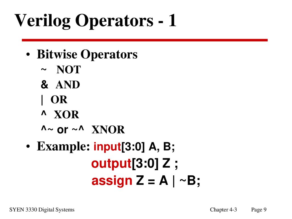 Chapters 4 part3 verilog part 1 ppt download